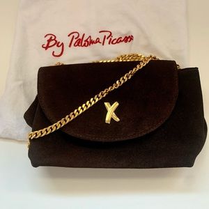 Paloma Picasso Brown Suede Purse
